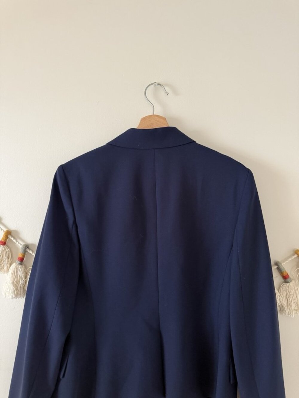 Theory Brince B Traceable Wool Single Breasted Sea Blue Blazer Careerwear NWT 12 - Picture 10 of 11